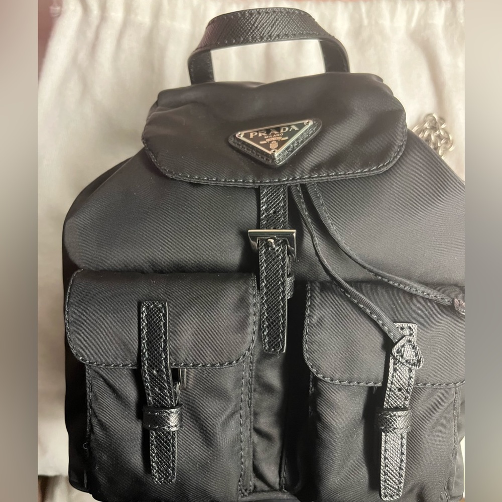 New Authentic Prada Mini Nylon Backpack